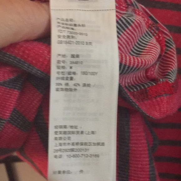 Hollister mauverust blue striped longsleeve jersey - Picture 7 of 11